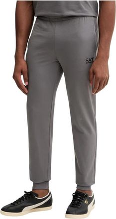 Emporio Armani Trainingsbroeken - Heren - Sweatpants - Grijs - M - Katoen - Broeken