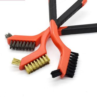 OEM [mai Usato]set Di 6 Mini Spazzole Con Setole In Nylon, Ottone O Acciaio Inossidabile Per La Pulizia Di Ruggine E Polvere