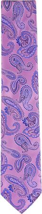 Eton Cravatta in seta con stampa paisley - Rosa