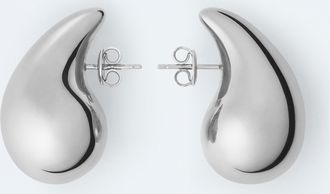 Bottega Veneta Small Drop Earrings - Silver - Women - 100% Sterling Silver