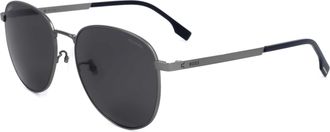 HUGO BOSS Mens 57 mm Grey Sunglasses