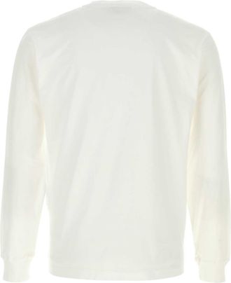 Stone Island Logo-Patch Cotton T-Shirt - White