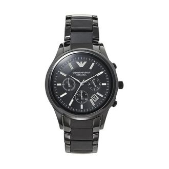 Emporio Armani Accessoires, Heren, Zwart, ONE Size, Ar 1452 Horloge