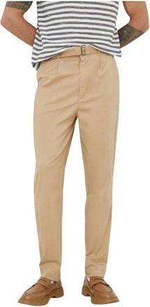 Michael Kors Slim-Fit Katoenen Blend Chino Broek - Heren - Chinos - Beige - W31 L32 - Katoen - Broeken