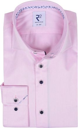 R2 Mens Cutaway Collar Pink - Size 15.5 inch