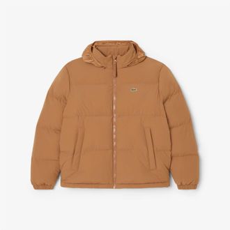 Lacoste Mens Puf Jacket in Dark Date Brown - Size Medium