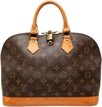 Louis Vuitton Pre-owned Alma Monogram Handbag - Dames - Vintage Handtas - Bruin - ONE Size - Leer - Vintage