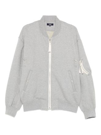 Comme Des Gar&ccedil;ons zipped bomber jacket - Grey