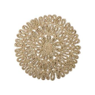 Tag Rosie Maize Natural Spring Placemat Wipe Clean Dining Decor in Beige at Nordstrom