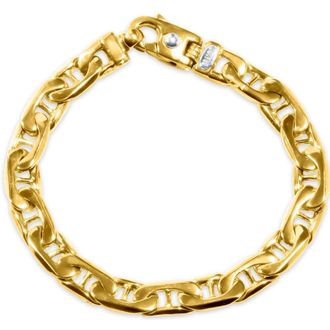 Pompeii3 Mens Link 14k Gold (51gram) or Platinum (82gram) 9mm Bracelet 8.5