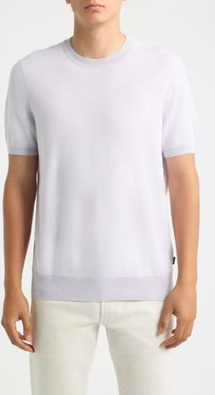 BOSS H-Nalon Textured Cotton & Lyocell Top in Light/pastel Purple at Nordstrom, Size Xx-Large