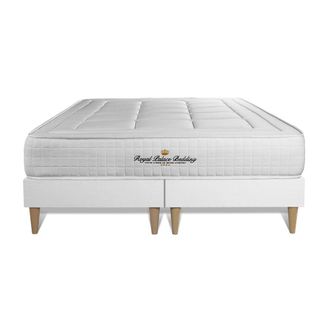 Royal Palace Bedding Royal Palace Bedding - Base Tapizada Blanco + Colch&oacute;n Con Espuma Viscoel&aacute;stica 200 X 200