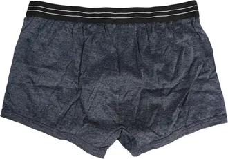 Dolce & Gabbana Dark Blue Logo Cotton Regular Boxer Underwear Clothing