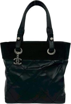 Chanel Pre-owned Vintage Schoudertote - Dames - Vintage Shopper - Zwart - ONE Size - Leer - Vintage