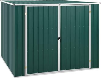 vidaXL Cobertizo De Jard&iacute;n Acero Galvanizado Verde 195x198x159 Cm Vidaxl
