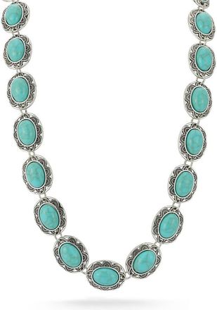 Sphera Milano Faux Turquoise Necklace in Silver at Nordstrom Rack