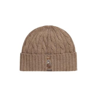 Polo Ralph Lauren Accessoires, unisex, Beige, ONE Size, Wol, Cable-Knit Beanie
