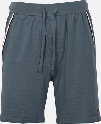 HUGO BOSS Mens Boss Black UNIQUE SHORTS DARK GREEN - Size: 32/34