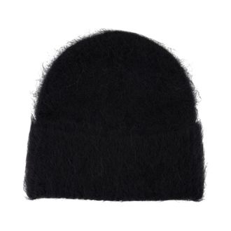 Toteme Beanies, female, Black, Size: ONE SIZE Alpaca Beanie - Wool - Black