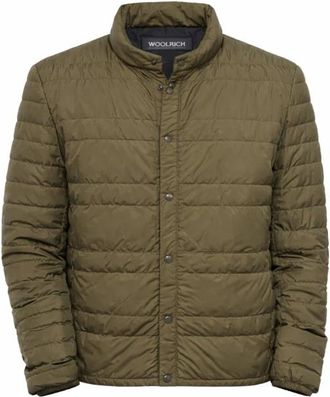 Woolrich Light Quilted Down Jacket - Heren - Gewatteerde jassen - Groen - M - Polyester - Jassen