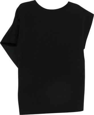 CFCL AC Milan Draped Asymmetric-sleeve Top