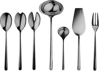 Mepra Linea Serving Set - 7 Pieces in Black Gold at Nordstrom