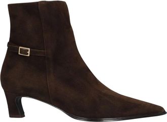 Notre-V Schoenen, Dames, Bruin, 41 EU, Wol, 16435 Enkellaarsjes