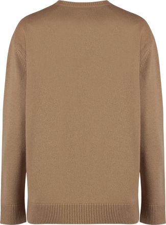 Max Mara Womens Plata Wool And Cashmere Sweater Camel