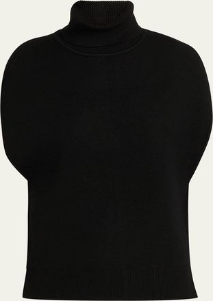 Toteme Double-Knitted Turtleneck Cape