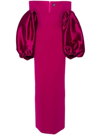 Solace London The Mora maxi dress - women - Polyester/Elastane - 4 - Pink