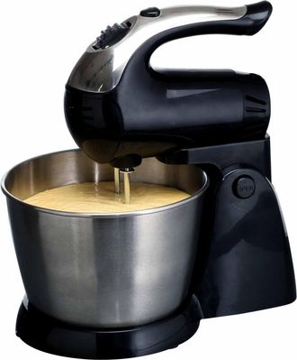 Brentwood 5-Speed Stand Mixer Stainless Steel Bowl 200W Black