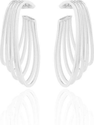 Federica Tosi La Cage Coppia Ear Cuff - Dames - Oorbellen - Grijs - ONE Size - Accessoires