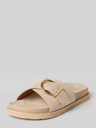 GANT Slides aus Leder mit Label-Pr&auml;gung Modell Mardale in Black, Gr&ouml;&szlig;e 36