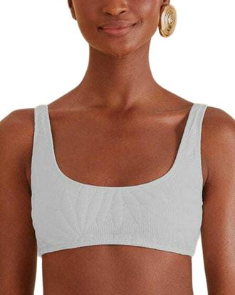 Farm Rio Farm Rio Off White Banana Matelass&eacute; Bikini Top