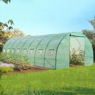 IDMarket Lona De Recambio 130 Gr/m&sup2; Para Invernadero T&uacute;nel 24m&sup2; Verte Des Andes