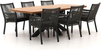 Manifesto Furniture Manifesto Rivola/Induno Deens Ovaal 220cm dining tuinset 7-delig
