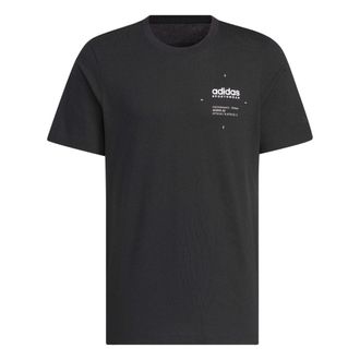 adidas Small Linear Logo T-Shirt Asia Sizing Black JI9076