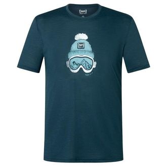 super.natural Gogeanie Tee Merinoshirt f&uuml;r Herren | blau