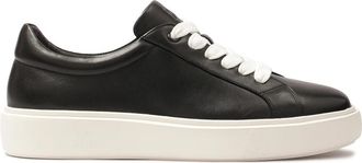 Kazar Zwarte sneakers op contrasterende zool - Heren - Sneakers - Zwart - 45 EU - Schoenen