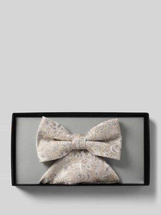 Wilvorst Fliege im Set mit Einstecktuch in Beige, Gr&ouml;&szlig;e 1