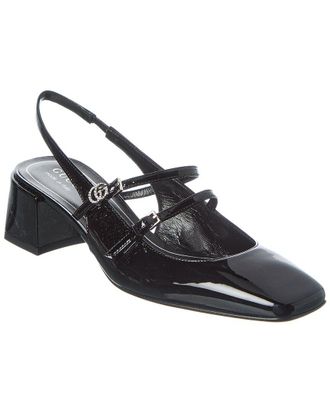 Gucci GG Patent Slingback Pump