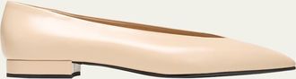 Loro Piana Rebecca Calfskin Ballerina Flats