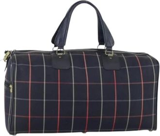 Burberry Pre-owned Boston Bag - Dames - Vintage Weekendtas - Blauw - ONE Size - Leer - Vintage