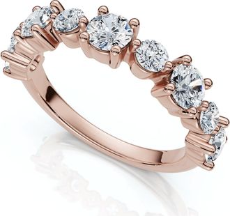 Pompeii3 1Ct Sylvia Diamond Anniversary Stackable Ring Gold Lab Grown