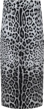 Dolce & Gabbana Luipaardprint Longuette Rok - Dames - Midirokken - Veelkleurig - S - Rokken