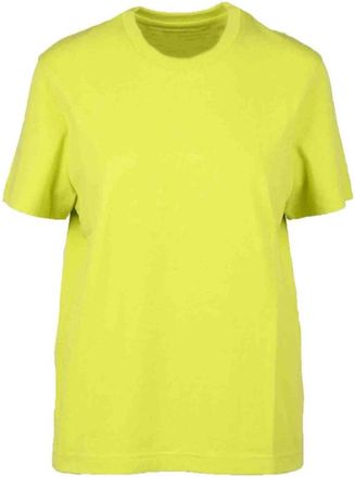 Bottega Veneta Tshirt - Dames - T-shirts - Groen - L - Katoen - Tops