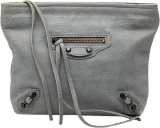 Balenciaga Pre-owned Cross Body Bags, female, Gray, Size: ONE SIZE Pre-owned Clutch