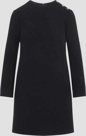Gucci Dark Blue Bouclã Dress