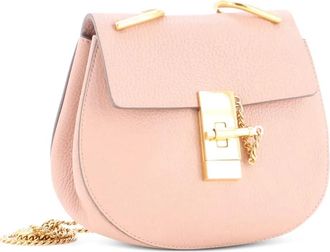 Chloé Drew Leather Mini crossbody bag - Beige