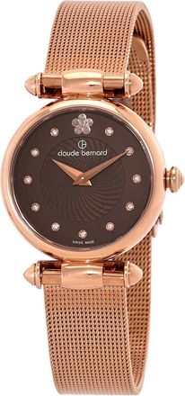Claude Bernard Dress Code Quartz Brown Dial Ladies Watch 20500 37R BRPR2